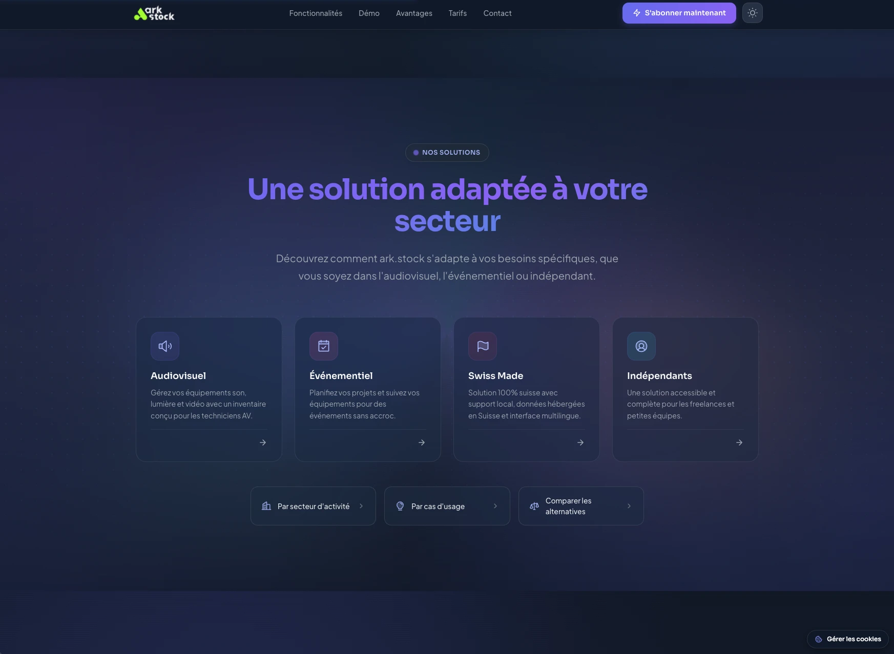 ark.stock - Secteurs