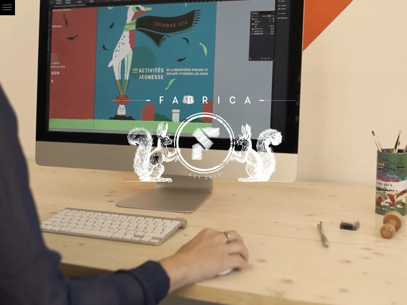 Fabrica Design - Site sur iPad