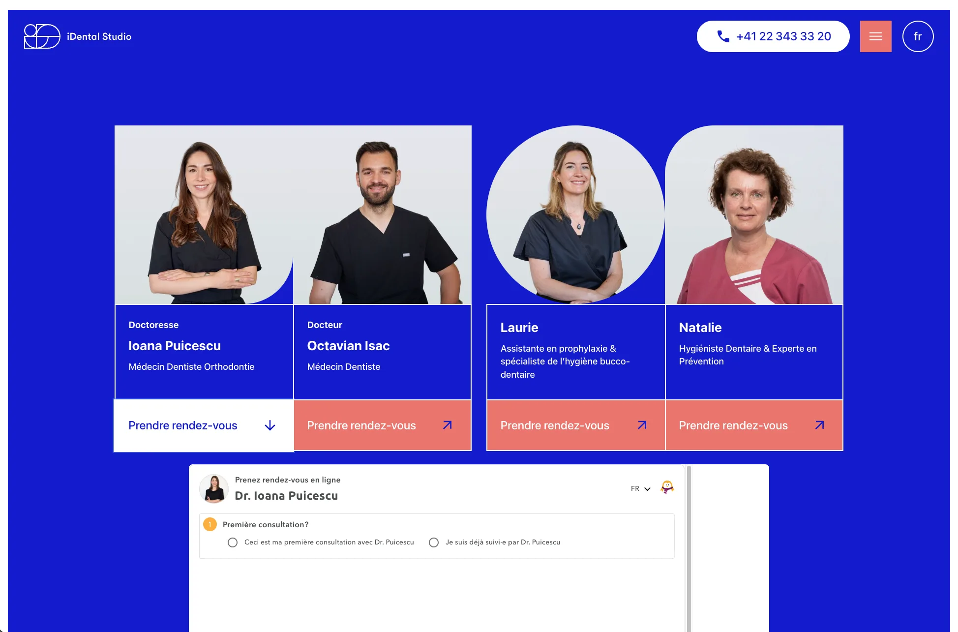 iDental Studio - Prise de rendez-vous