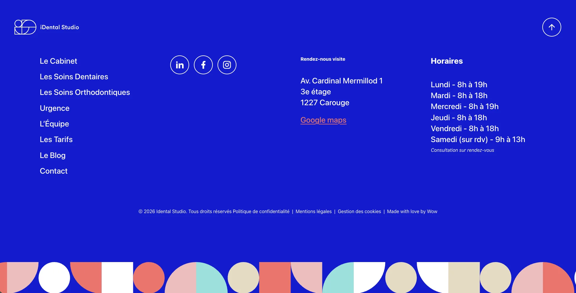 iDental Studio - Footer