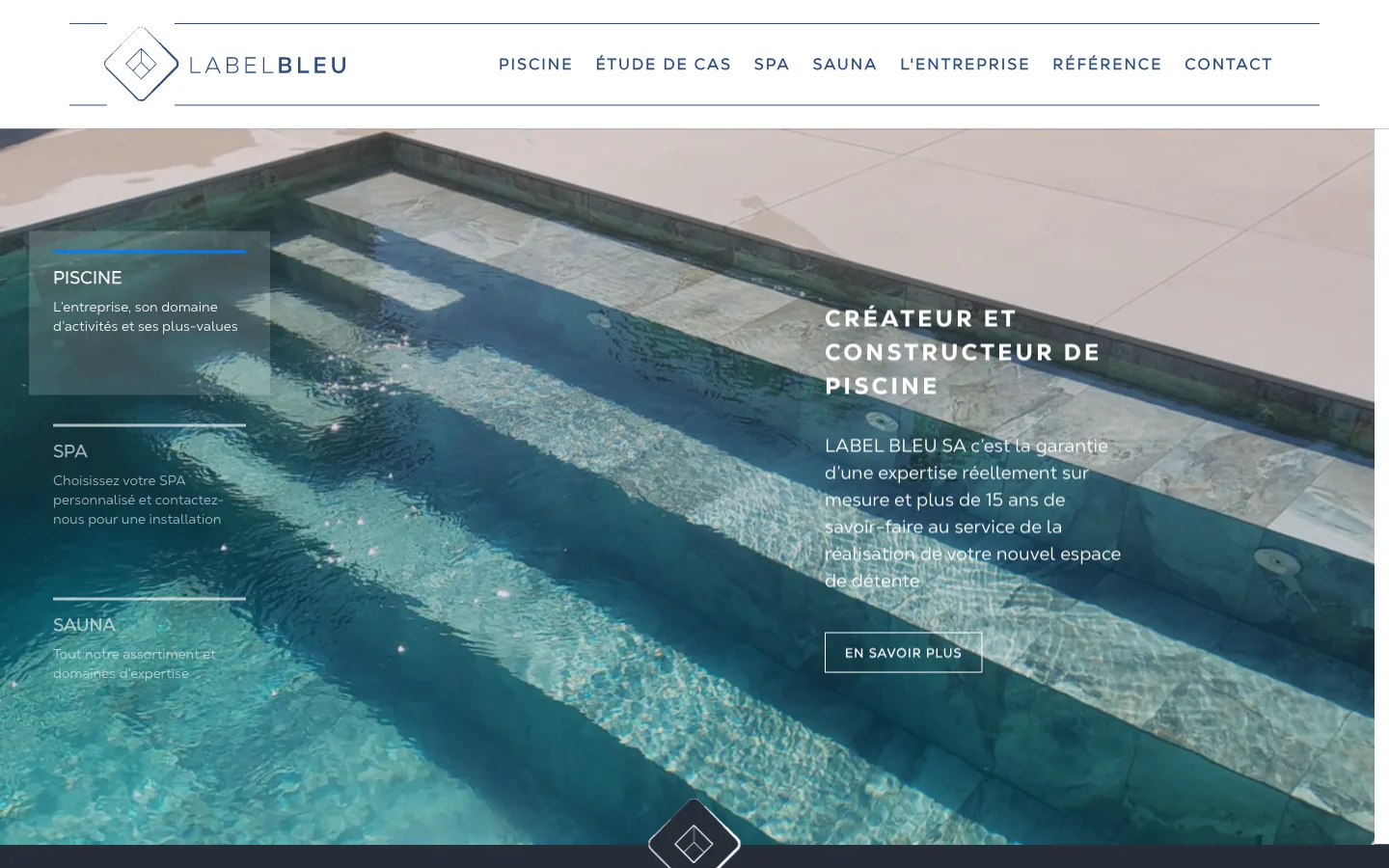 Label Bleu - Carrousel hero sur iPad