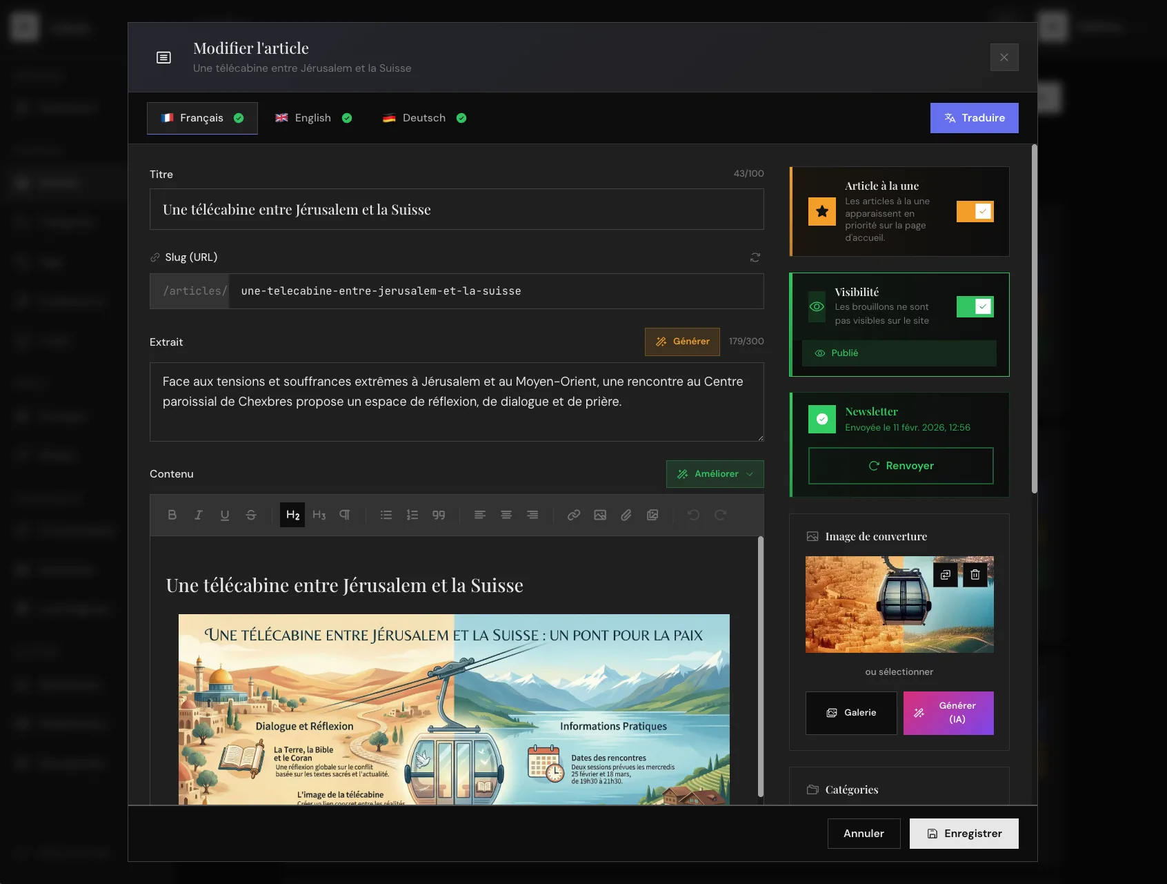 Blog SK - Éditeur d'articles